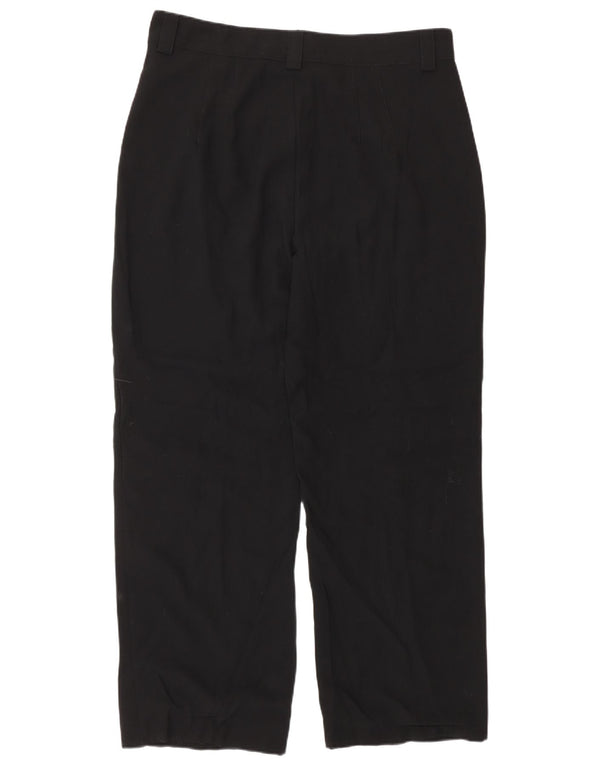Zara Womens Tapered Casual Trousers XL W32 L29 Black Classic