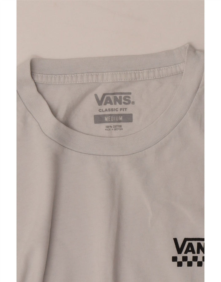 Vans Mens Classic Fit T-Shirt Top Medium Grey Cotton