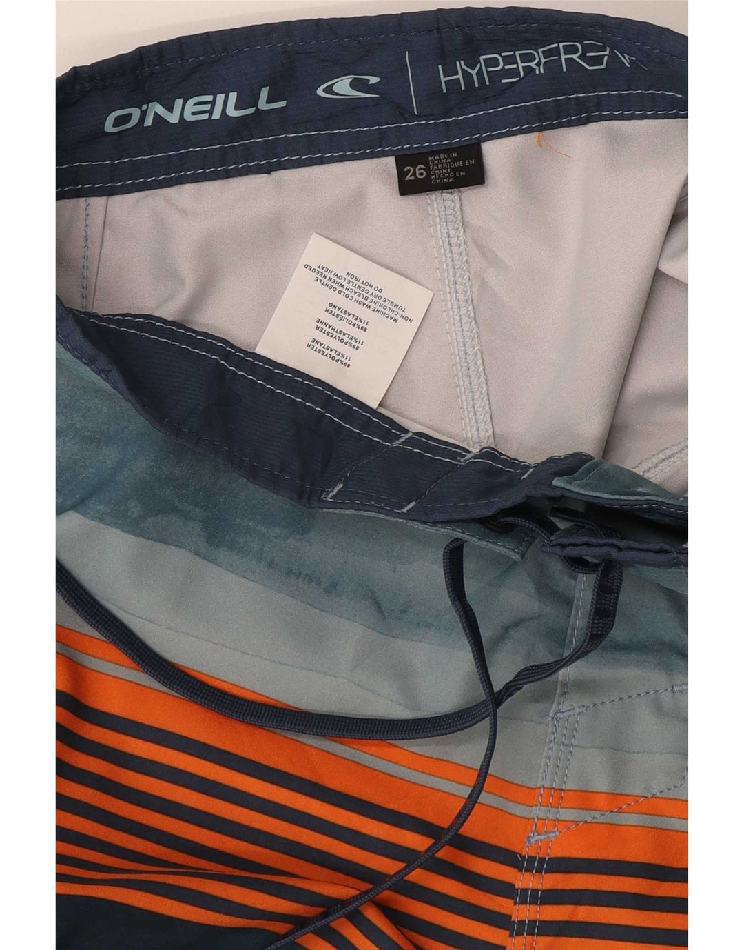 O'Neill Mens Graphic Swimming Shorts XS Multicoloured Striped Polyester