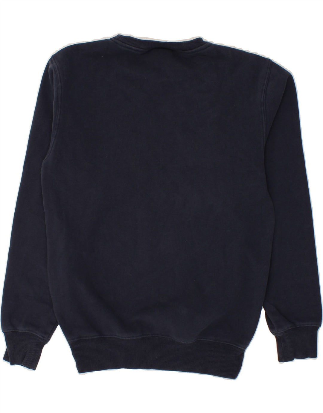 ELLESSE Womens Graphic Sweatshirt Jumper UK 8 Small  Navy Blue Cotton Vintage Ellesse and Second-Hand Ellesse from Messina Hembry 