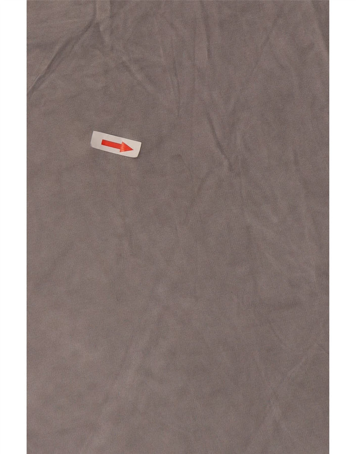 Calvin Klein Womens Crop T-Shirt Top UK 14 Medium Grey Rayon