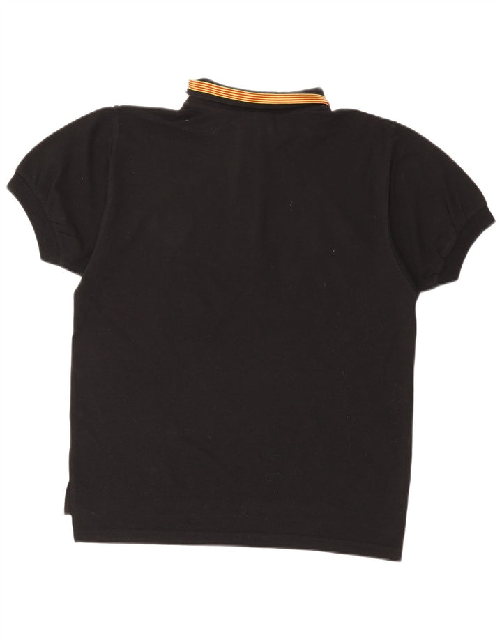 PUMA Mens Polo Shirt Small Black Cotton