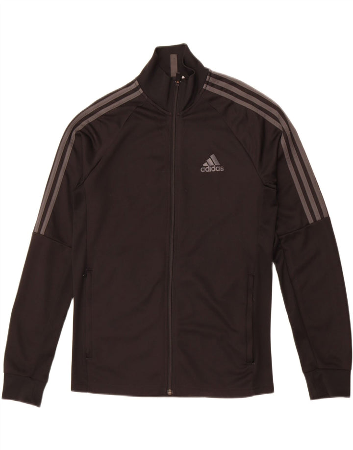 Adidas Mens Aeroready Tracksuit Top Jacket UK 38/40 Medium Black Polyester