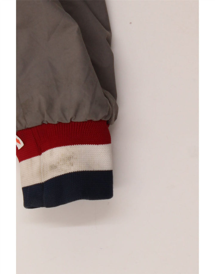 NORTH SAILS Mens Graphic Bomber Jacket UK 42 XL Grey Colourblock Polyamide