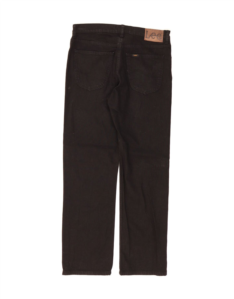 LEE Mens Broken In Straight Jeans W33 L30 Black Cotton Vintage Lee and Second-Hand Lee from Messina Hembry 