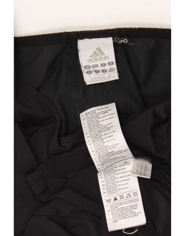 Adidas Womens Climacool Top 3/4 Sleeve UK 10 Small Black Nylon