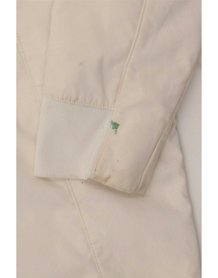 Nike Mens Hooded Tracksuit Top Jacket Small White Polyester