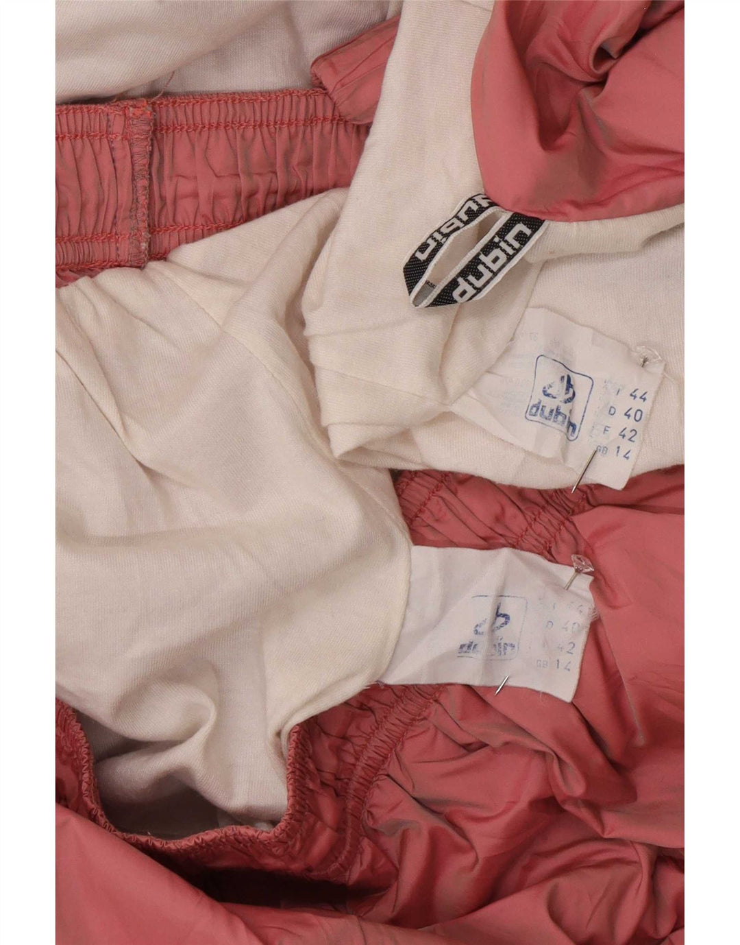 Dubin Womens Full Tracksuit UK 14 Medium Pink Colourblock Polyamide Retro
