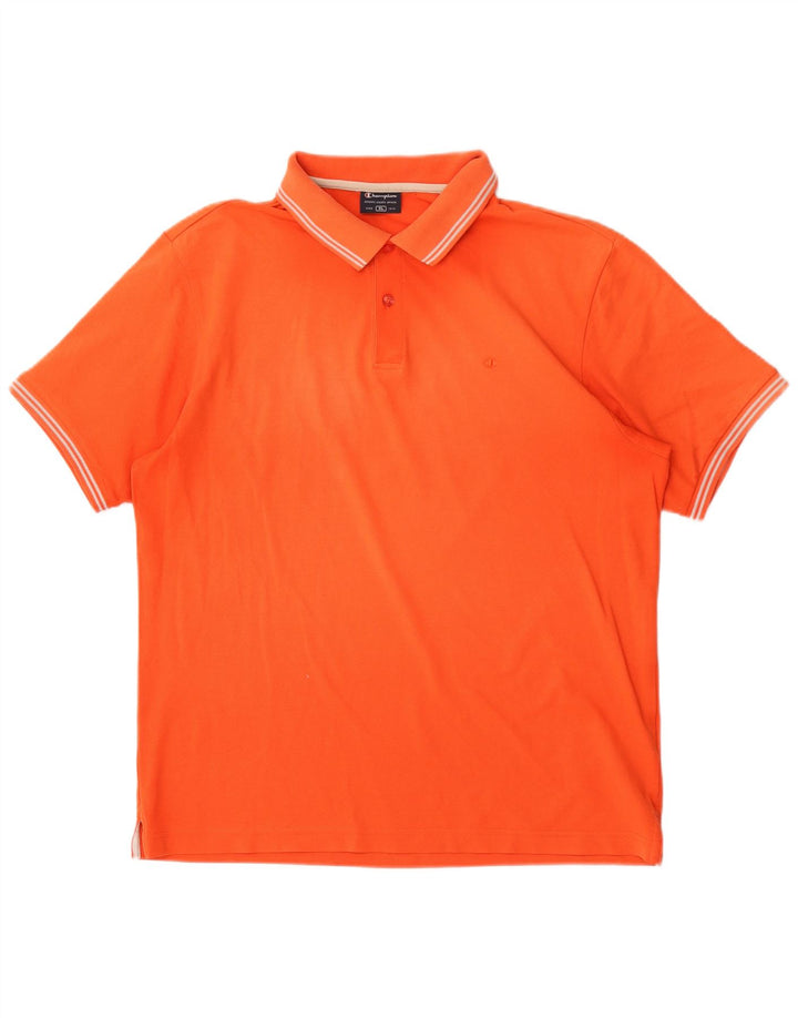 Champion Mens Polo Shirt XL Orange