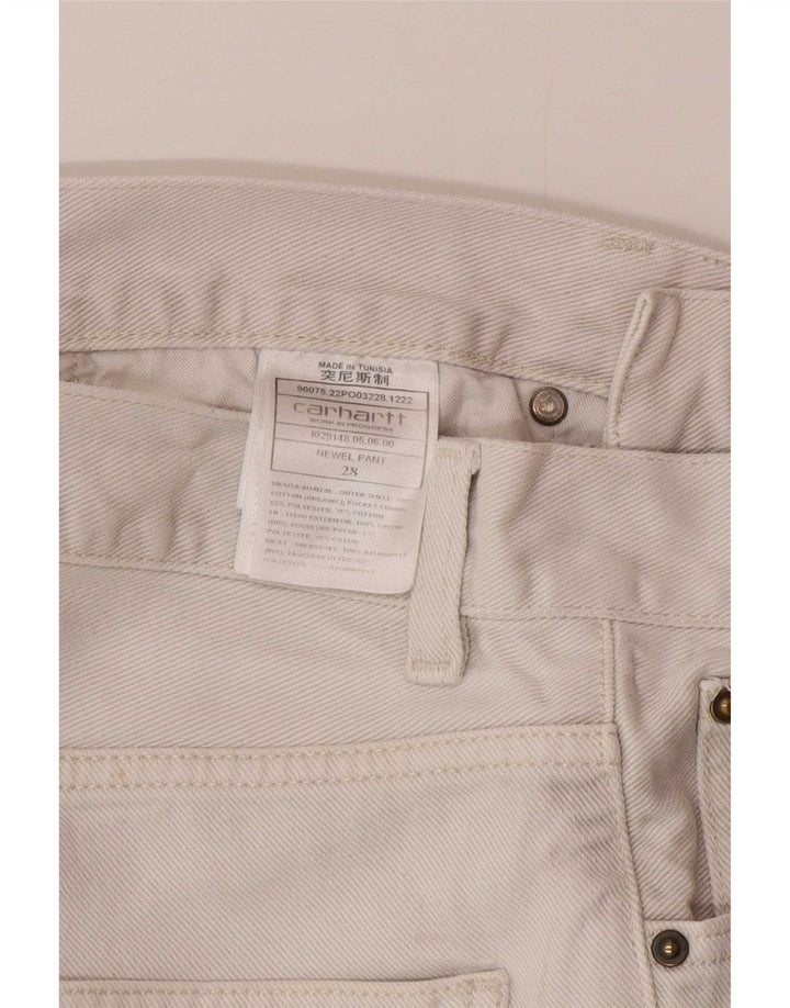 Carhartt Mens Slim Jeans W28 L28 White Cotton
