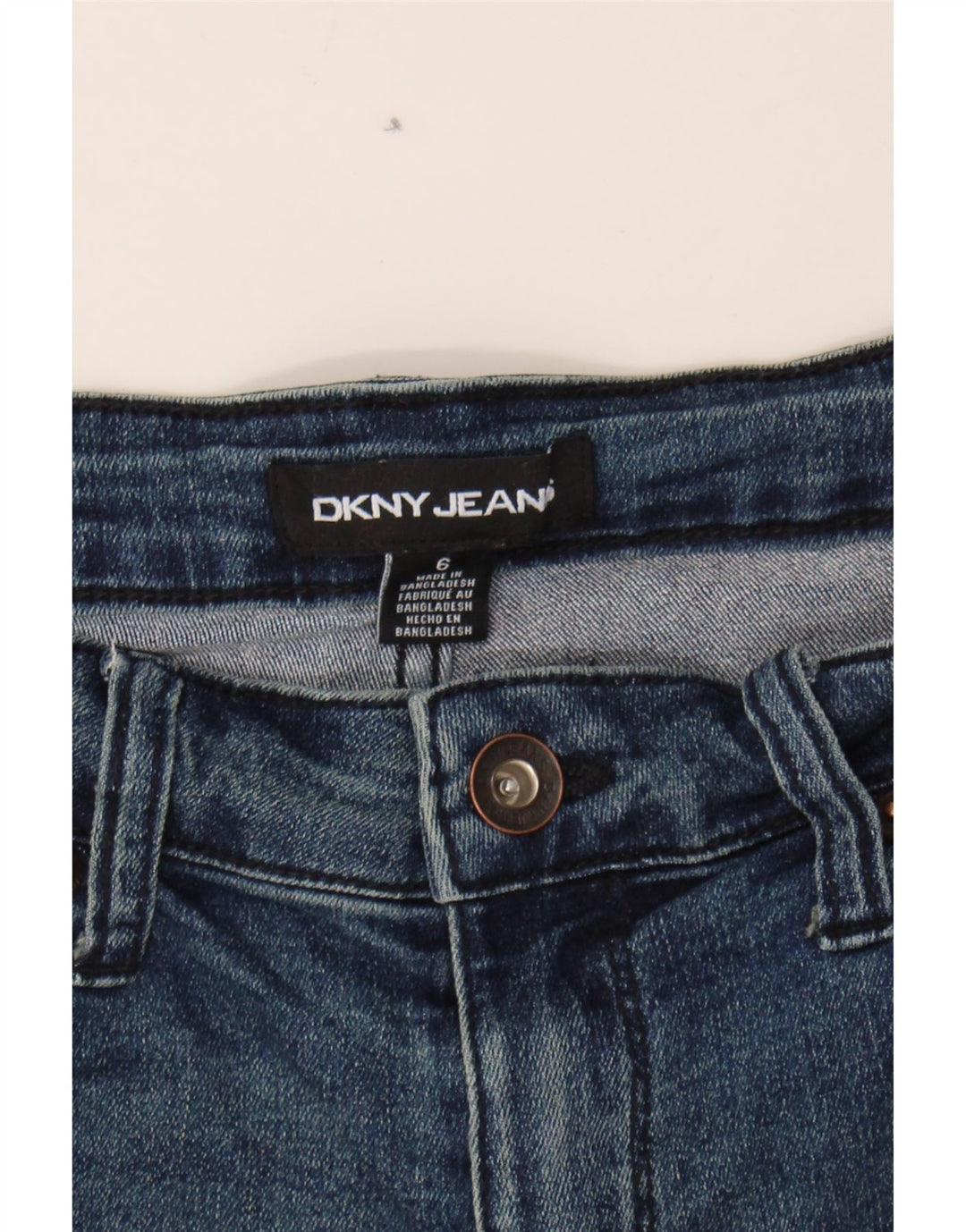 DKNY Womens Denim Shorts US 6 Medium W30  Blue Cotton Vintage Dkny and Second-Hand Dkny from Messina Hembry 