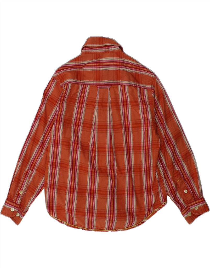 GANT Boys Rugger Regular Fit Shirt 5-6 Years 2XS  Orange Check Cotton | Vintage Gant | Thrift | Second-Hand Gant | Used Clothing | Messina Hembry 