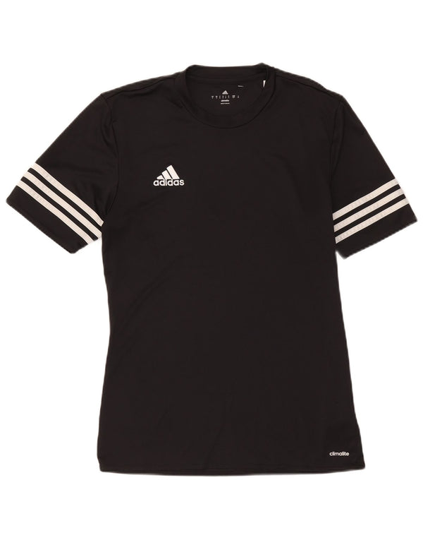 Adidas Mens Climalite T-Shirt Top Small Black Polyester