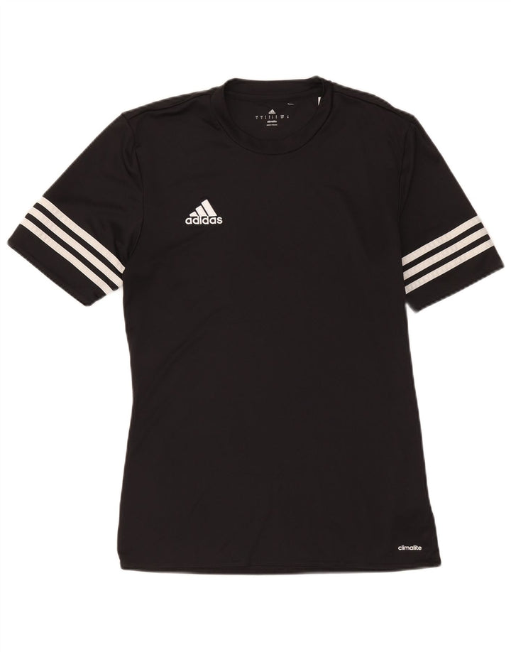 Adidas Mens Climalite T-Shirt Top Small Black Polyester