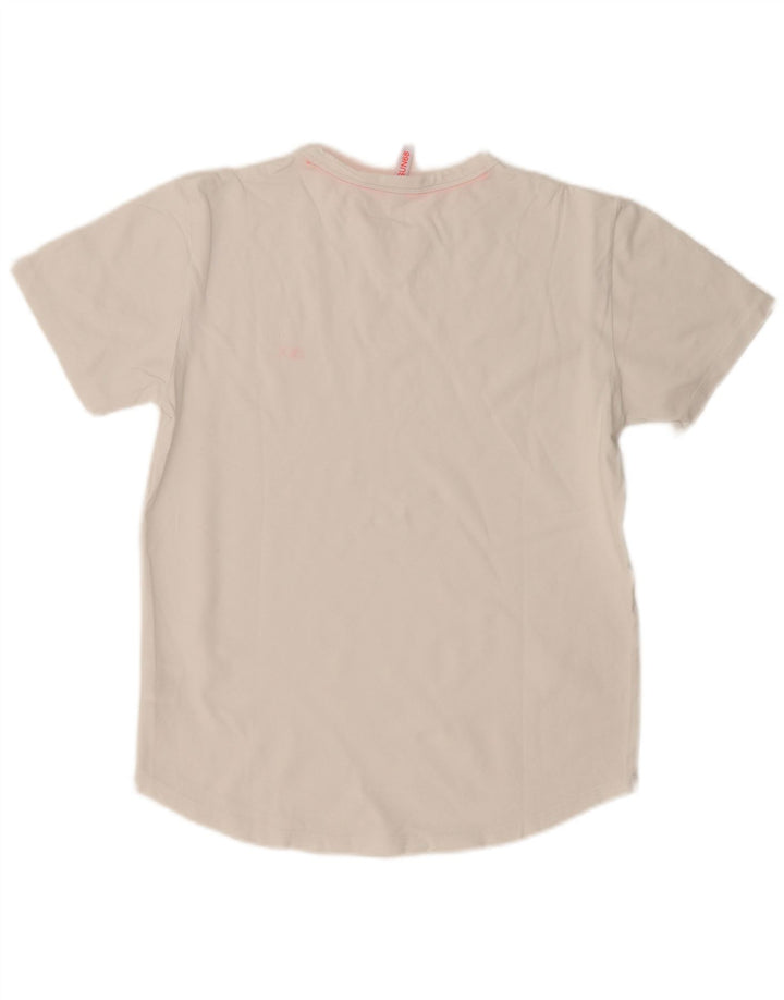 SUN68 Mens T-Shirt Top Medium White Cotton