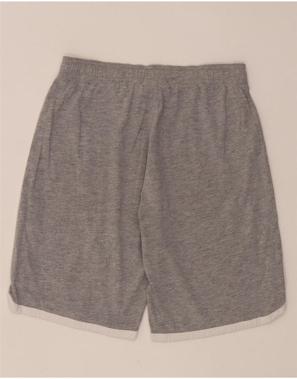 Champion Girls Graphic Sport Shorts 11-12 Years Large Grey Colourblock