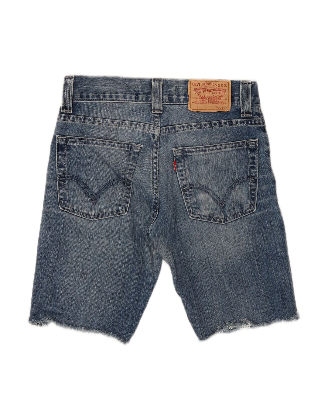 LEVI'S Womens 511 Slim Denim Shorts W29 Medium  Blue