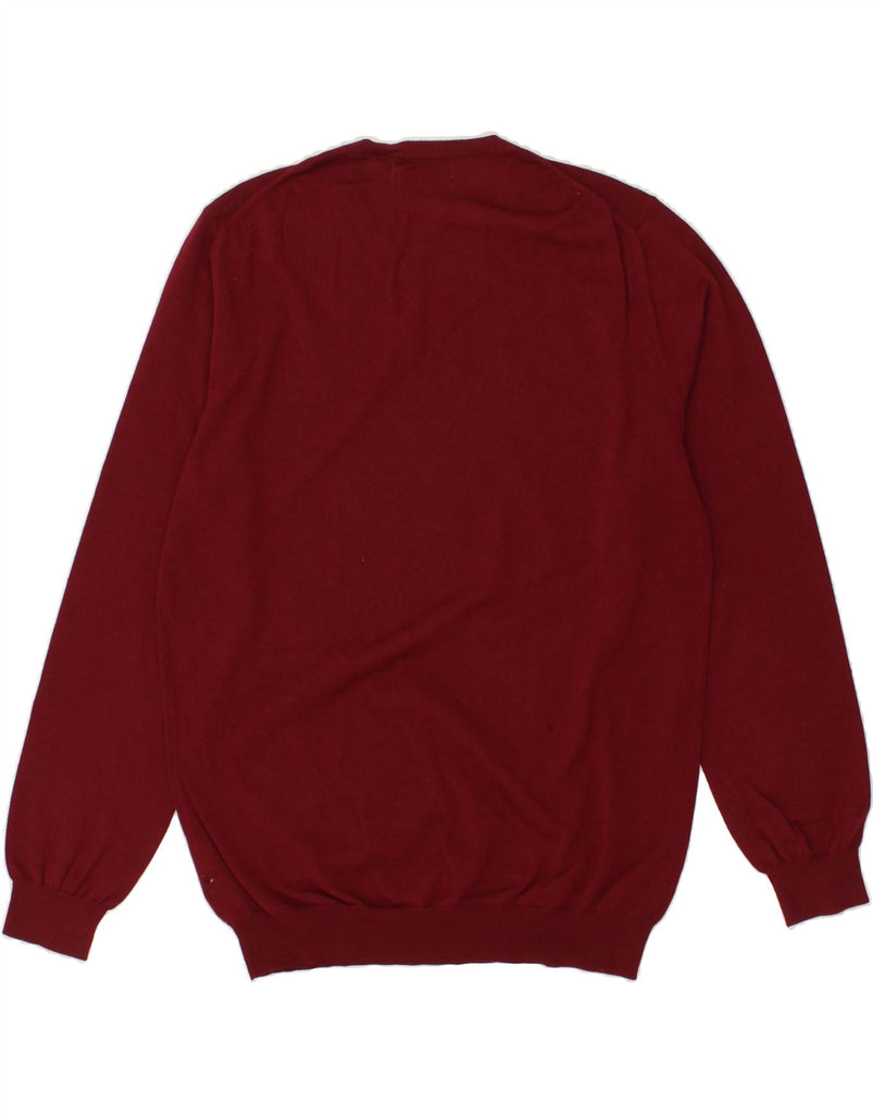 GANT Mens Crew Neck Jumper Sweater Medium Red Merino Wool Vintage Gant and Second-Hand Gant from Messina Hembry 