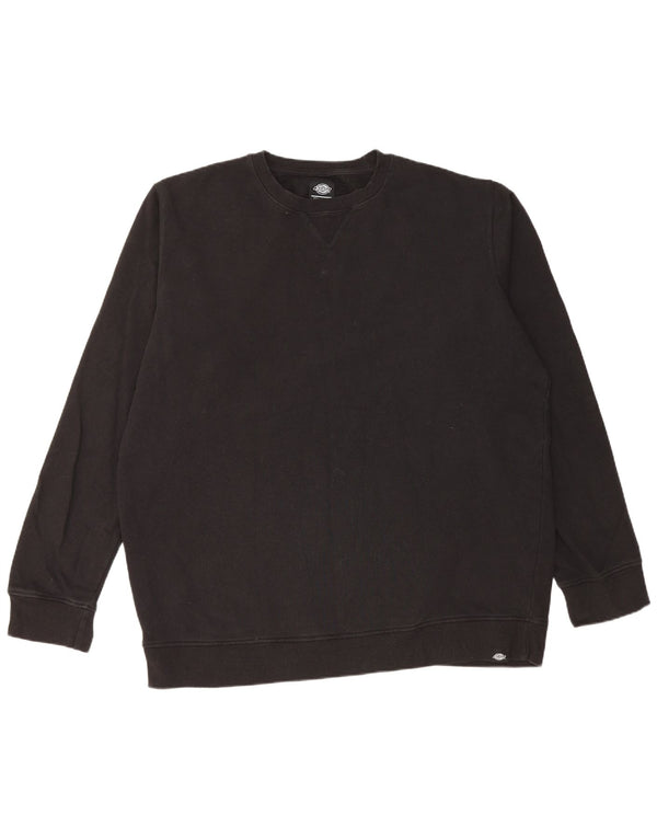 Dickies Mens Sweatshirt Jumper 2XL Black Cotton