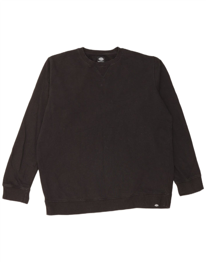 Dickies Mens Sweatshirt Jumper 2XL Black Cotton