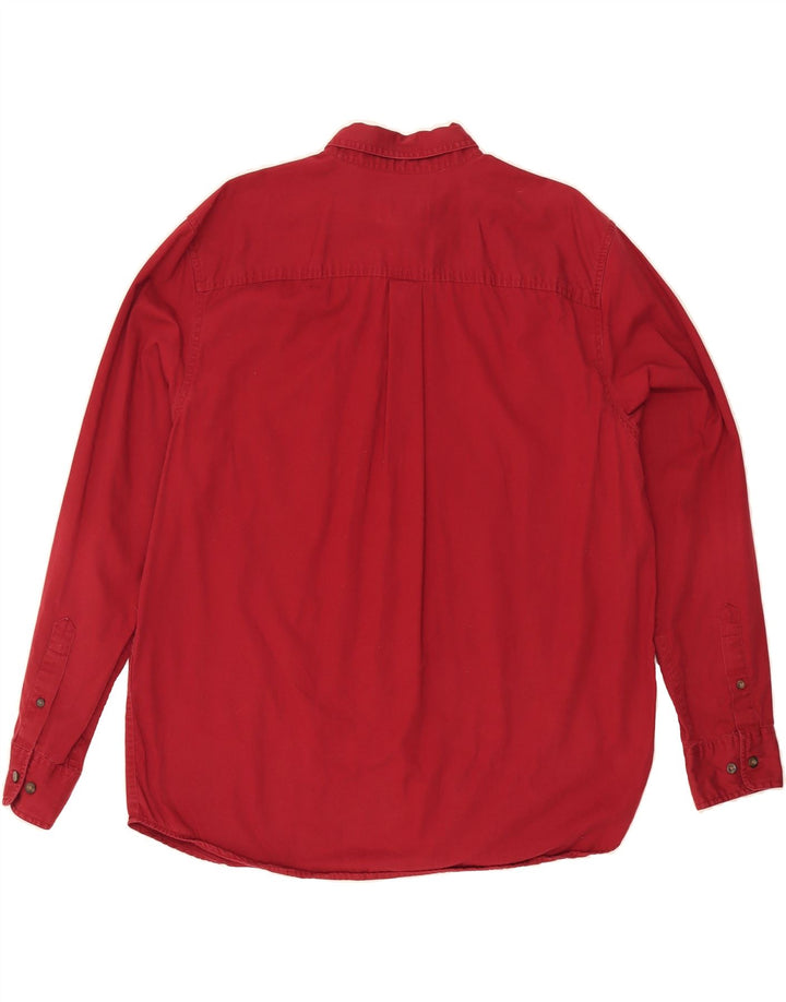 EDDIE BAUER Mens Shirt Large Red Cotton Vintage Eddie Bauer and Second-Hand Eddie Bauer from Messina Hembry 
