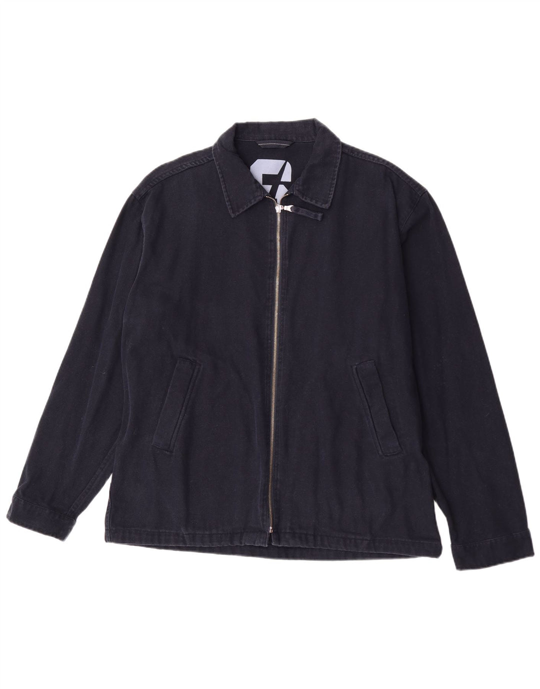 Sasch Mens Bomber Jacket UK 42 XL Navy Blue Cotton