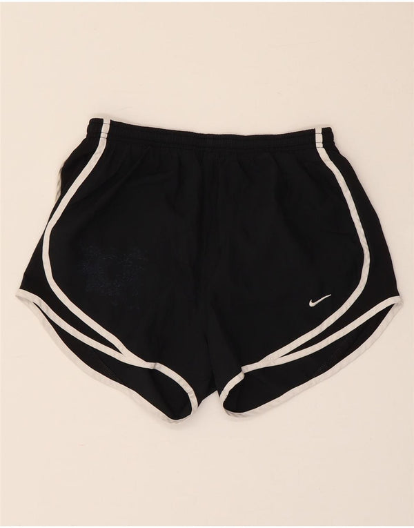 Nike Womens Dri Fit Sport Shorts UK 10 Small Black Polyester