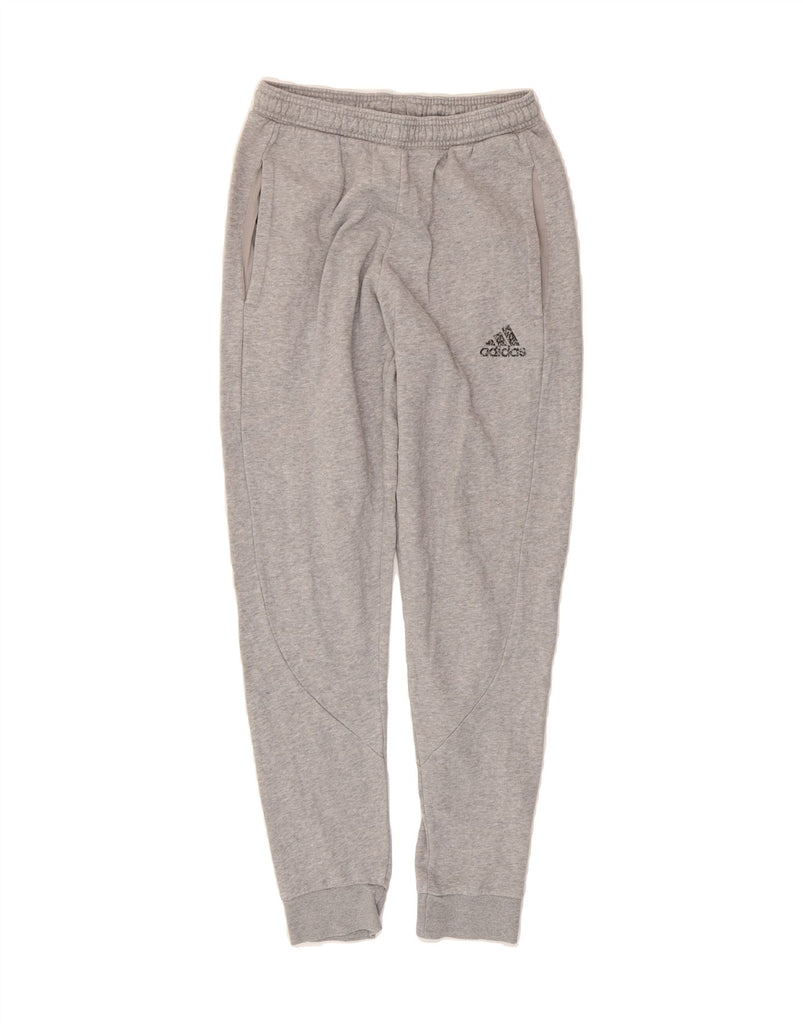 ADIDAS Mens Tracksuit Trousers Joggers Small  Grey Cotton Vintage Adidas and Second-Hand Adidas from Messina Hembry 
