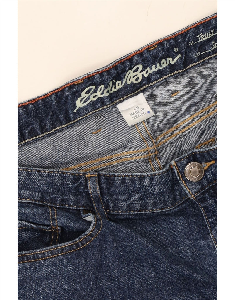 EDDIE BAUER Womens Straight Jeans US 18 2XL W40 L35 Blue Cotton Vintage Eddie Bauer and Second-Hand Eddie Bauer from Messina Hembry 