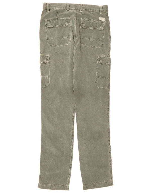 Carrera Mens Slim Cargo Trousers IT 46 Small W31 L35 Green Cotton