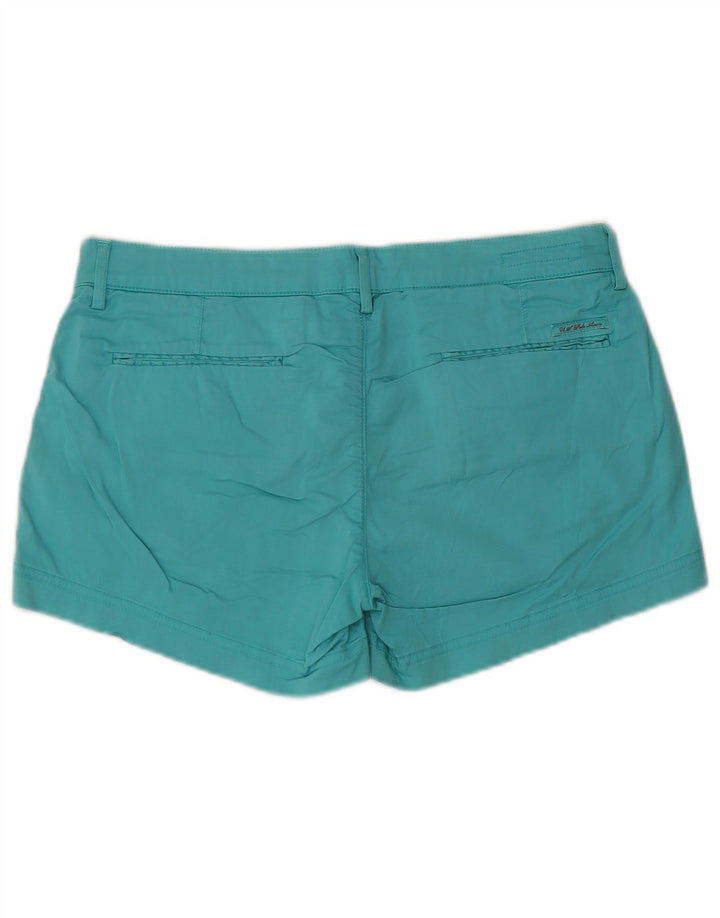 U.S. Polo Assn. Womens Hot Pants W31 Medium Turquoise Cotton