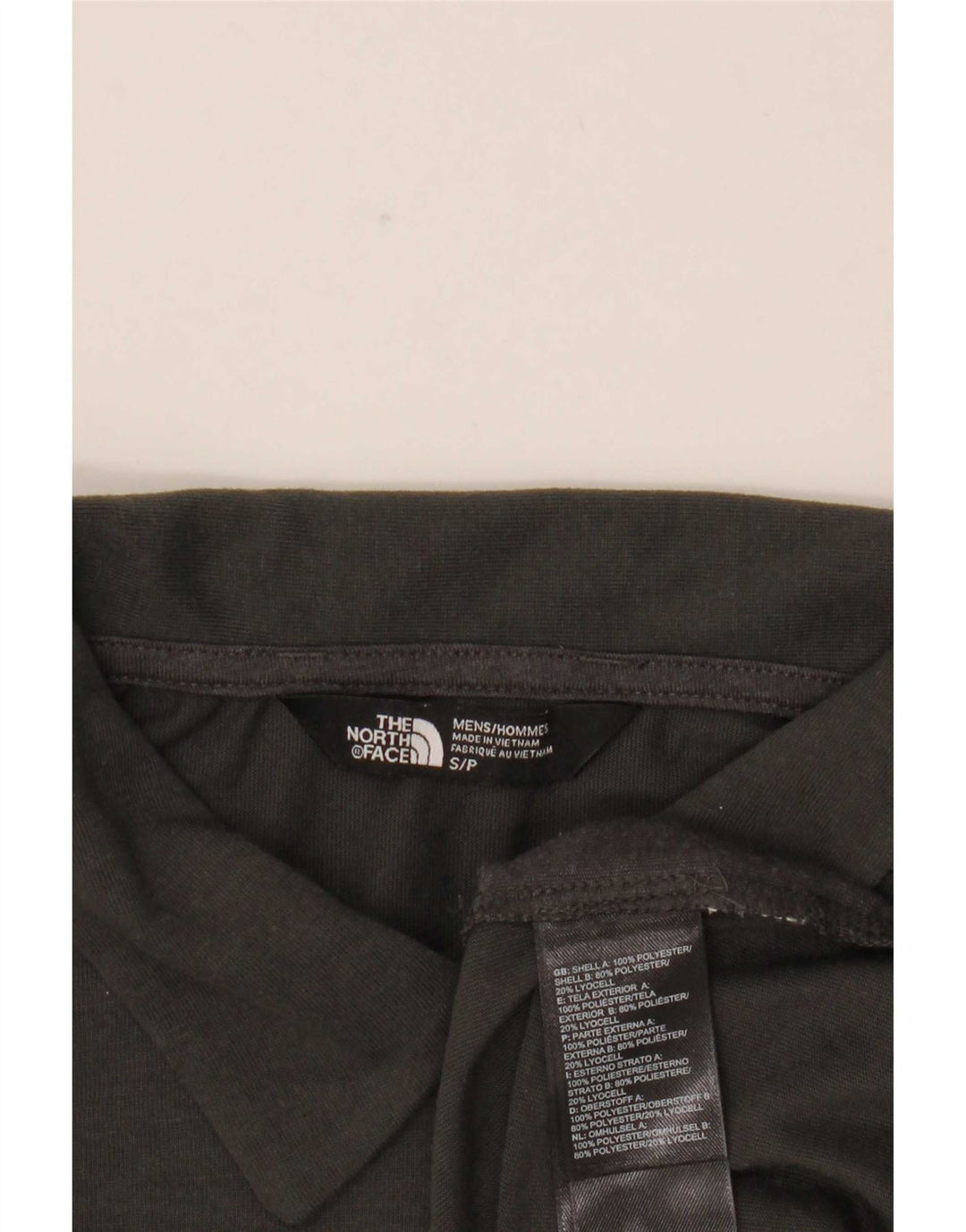 The North Face Mens Polo Shirt Small Grey Polyester