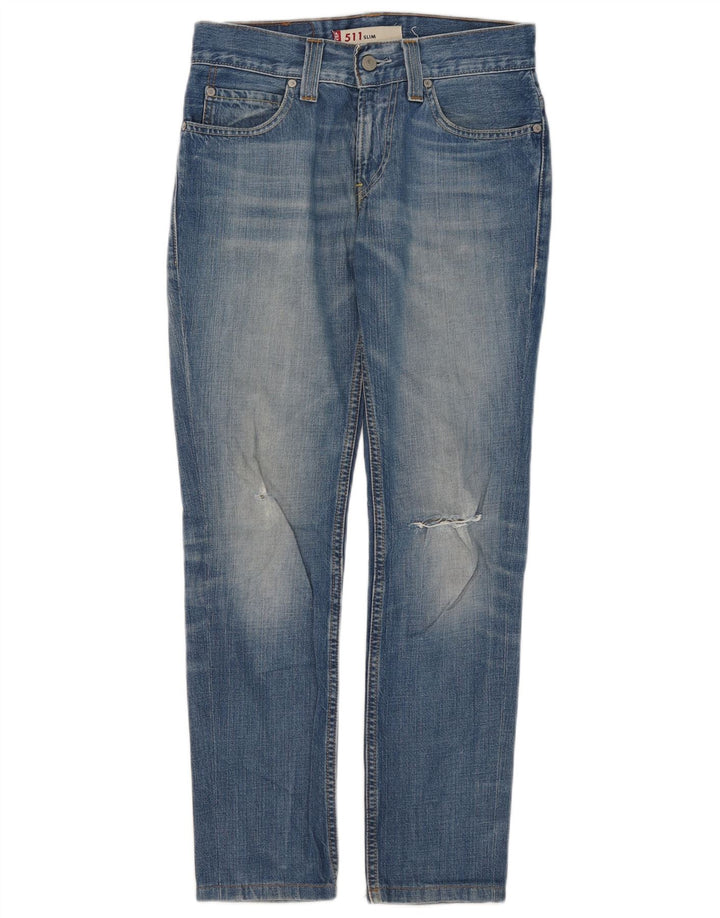 Levi's Womens 511 Slim Jeans W30 L28 Blue