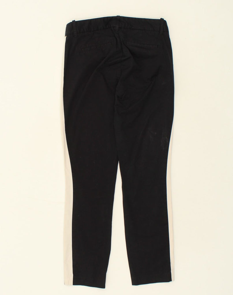 J. CREW Womens Straight Casual Trousers US 2 XS W28 L28 Black Colourblock | Vintage J. Crew | Thrift | Second-Hand J. Crew | Used Clothing | Messina Hembry 