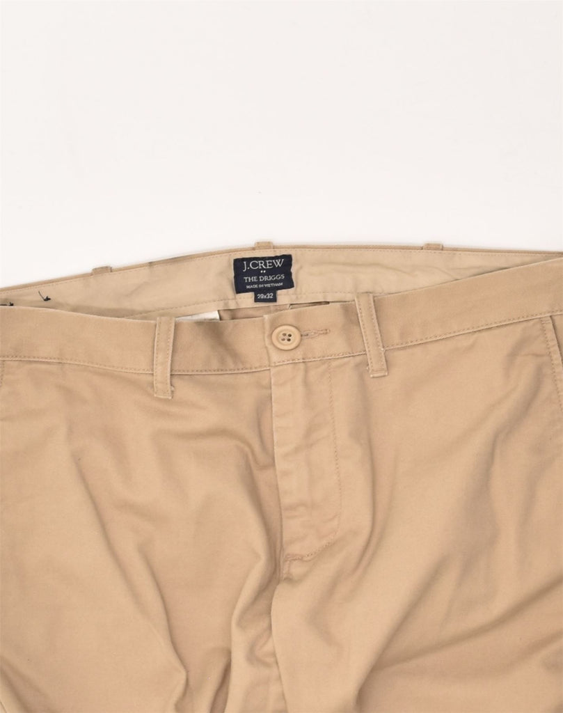 J. CREW Mens The Driggs Slim Casual Trousers W29 L32 Beige Cotton | Vintage J. Crew | Thrift | Second-Hand J. Crew | Used Clothing | Messina Hembry 