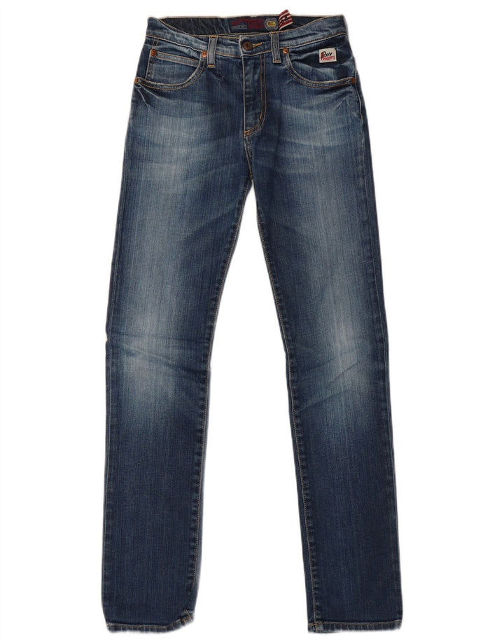 Roy Rogers Womens Slim Jeans UK 12 Medium W26 L30 Blue Cotton