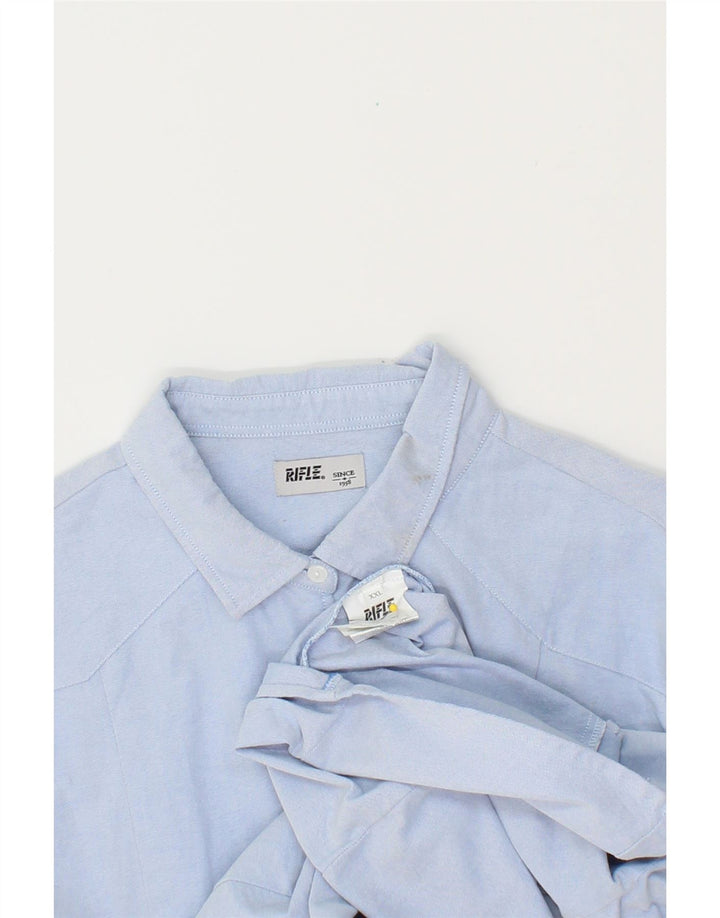 RIFLE Womens Shirt UK 20 2XL Blue Cotton Vintage Rifle and Second-Hand Rifle from Messina Hembry 