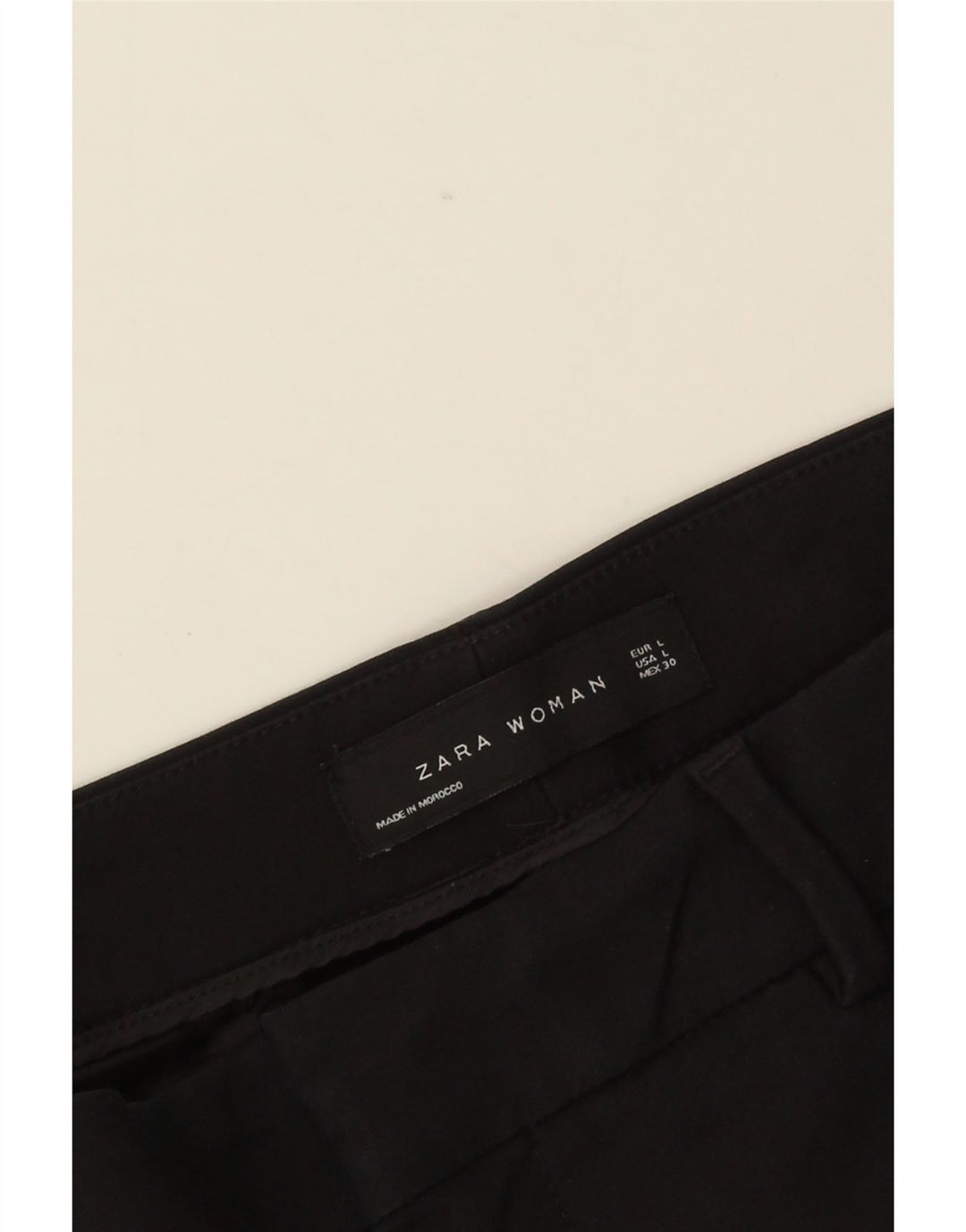 Zara Womens Slim Chino Trousers Large W30 L28 Navy Blue