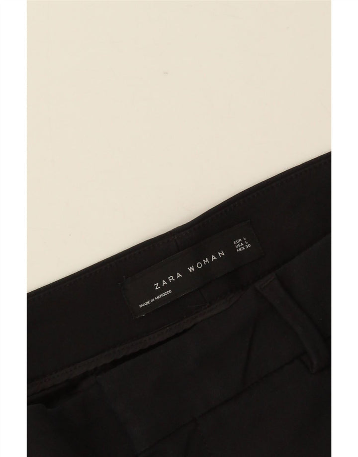 Zara Womens Slim Chino Trousers Large W30 L28 Navy Blue