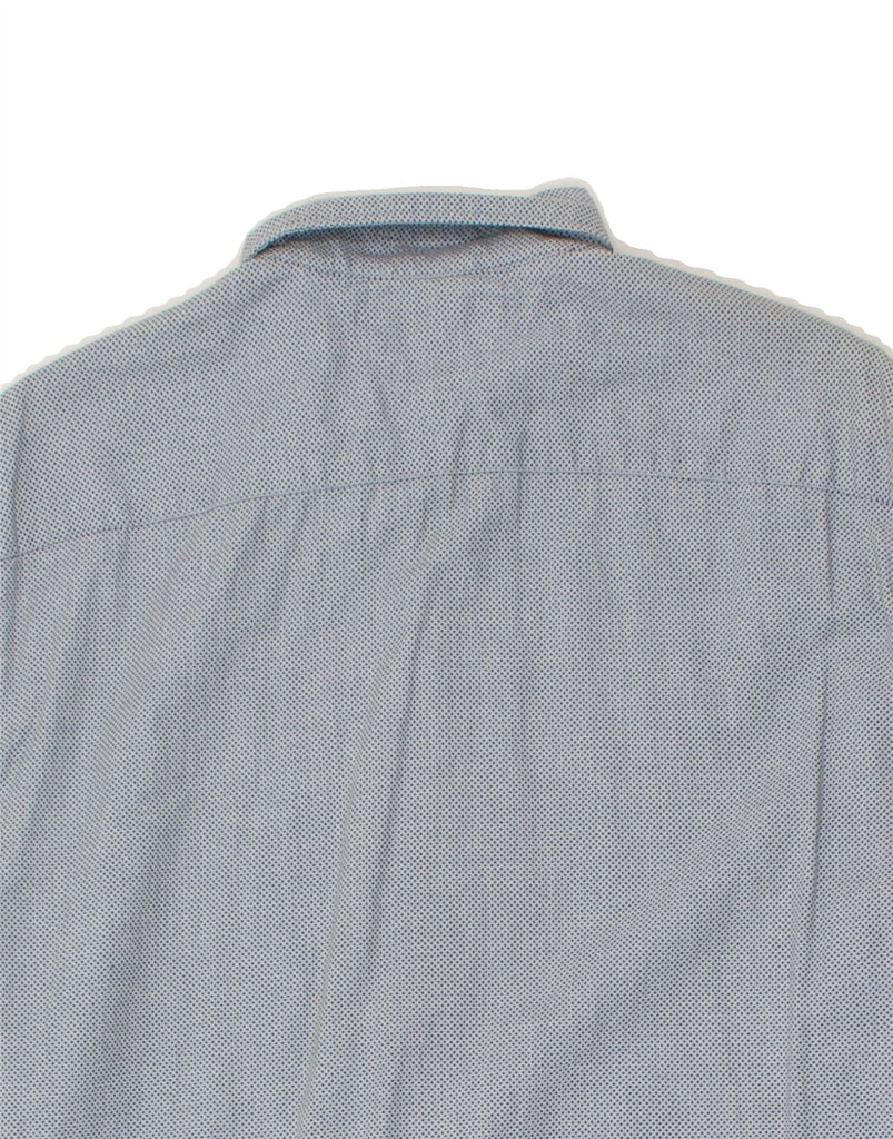 TOMMY HILFIGER Mens Shirt Large Blue Spotted Cotton | Vintage Tommy Hilfiger | Thrift | Second-Hand Tommy Hilfiger | Used Clothing | Messina Hembry 