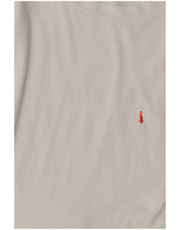 ZARA Womens Tiered Blouse Top UK 10 Small White Cotton