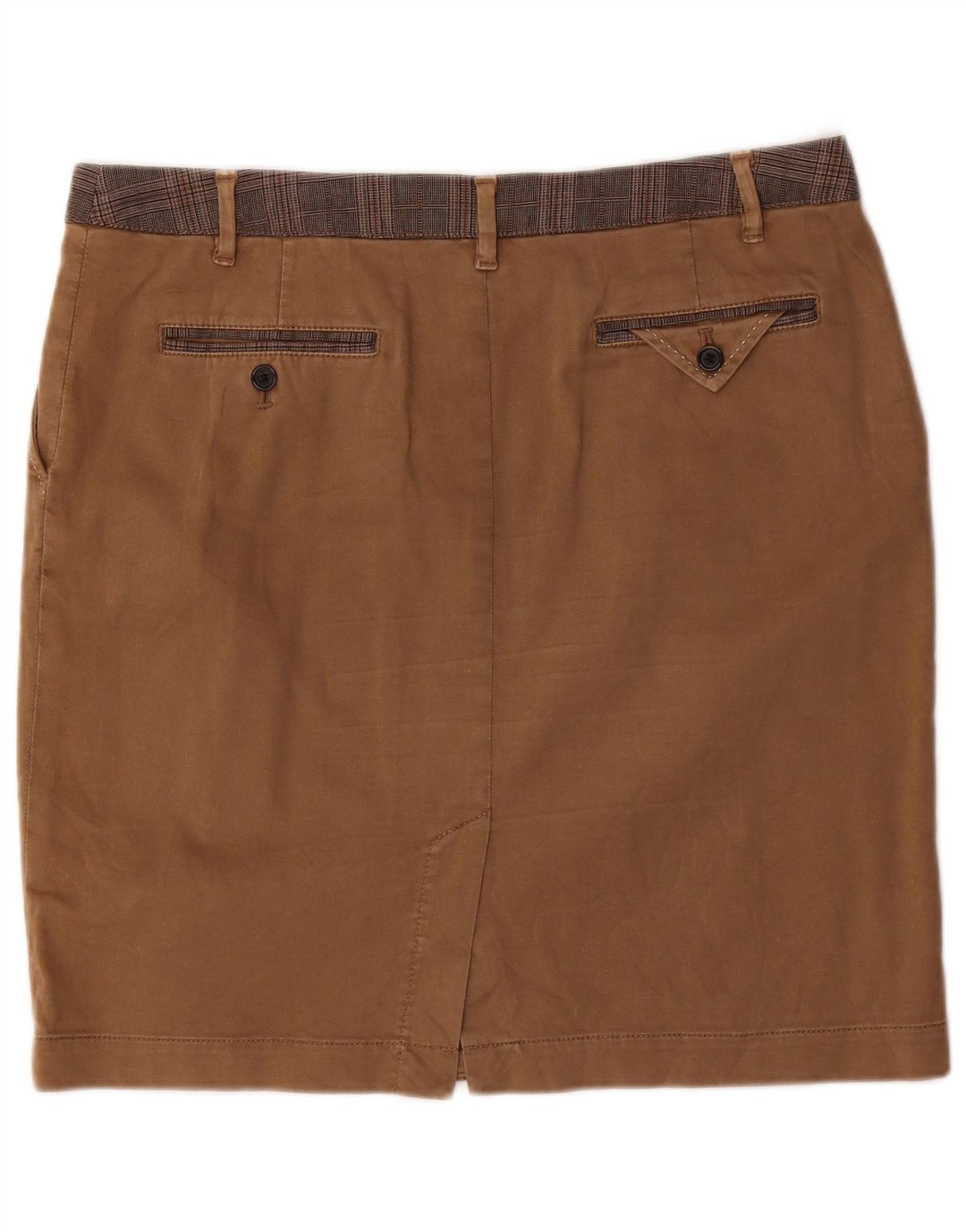 MARLBORO CLASSICS Womens Straight Skirt IT 46 Large W36  Brown Cotton