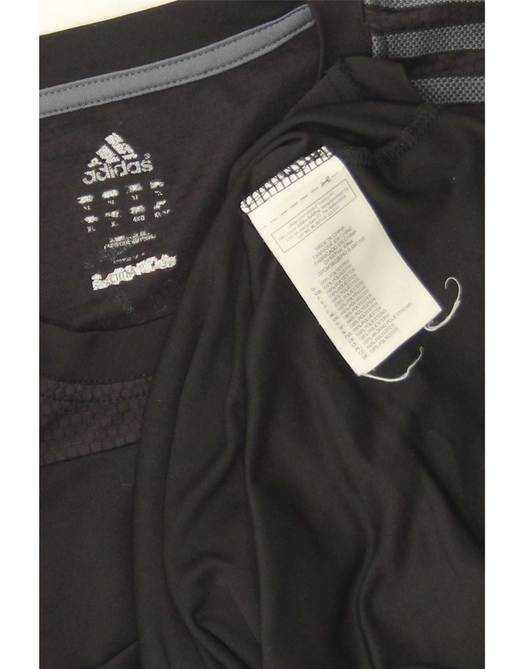 Adidas Mens Climalite T-Shirt Top XL Black Colourblock Polyester