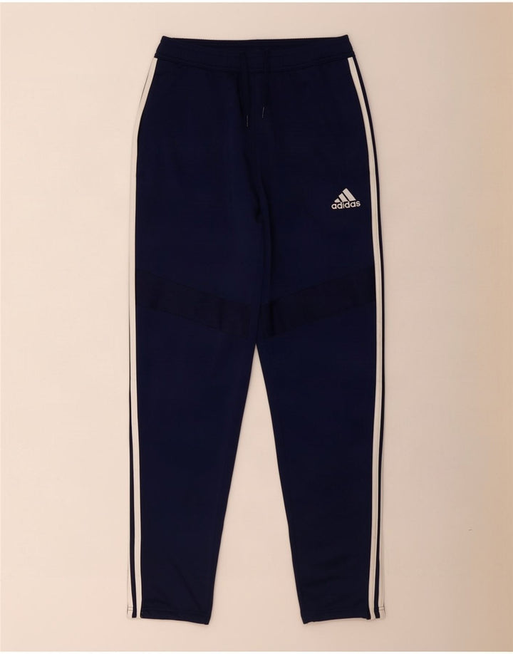 Adidas Mens Tracksuit Trousers Small Navy Blue Polyester