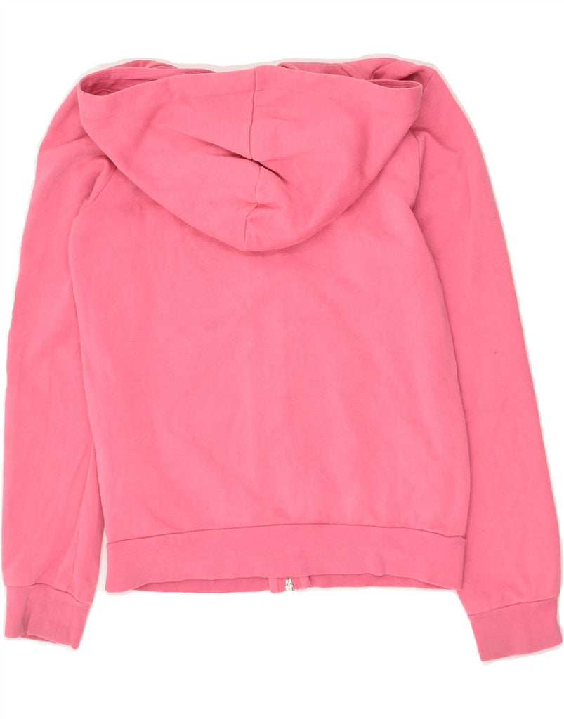 ADIDAS Girls Graphic Zip Hoodie Sweater 9-10 Years Pink Cotton | Vintage Adidas | Thrift | Second-Hand Adidas | Used Clothing | Messina Hembry 