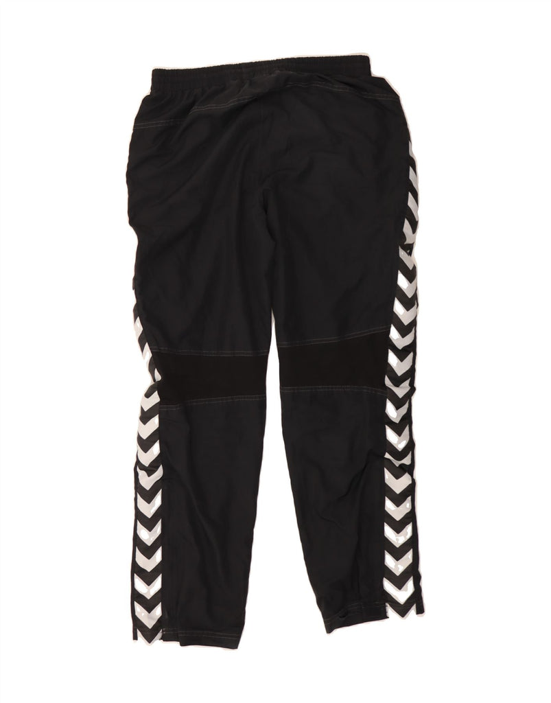 HUMMEL Mens Graphic Tracksuit Trousers Large Black Polyester Vintage Hummel and Second-Hand Hummel from Messina Hembry 