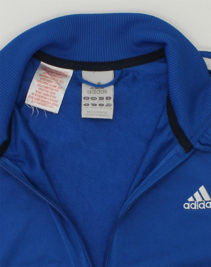 ADIDAS Boys Tracksuit Top Jacket 13-14 Years Blue Polyester | Vintage Adidas | Thrift | Second-Hand Adidas | Used Clothing | Messina Hembry 