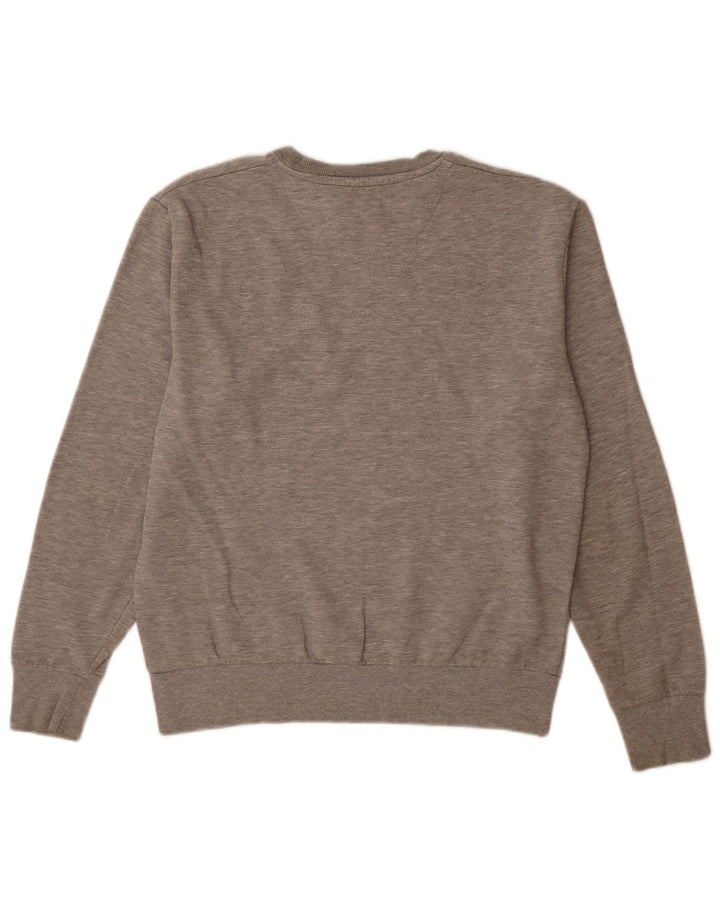 Ellesse Mens Graphic Sweatshirt Jumper Medium Grey Flecked Cotton