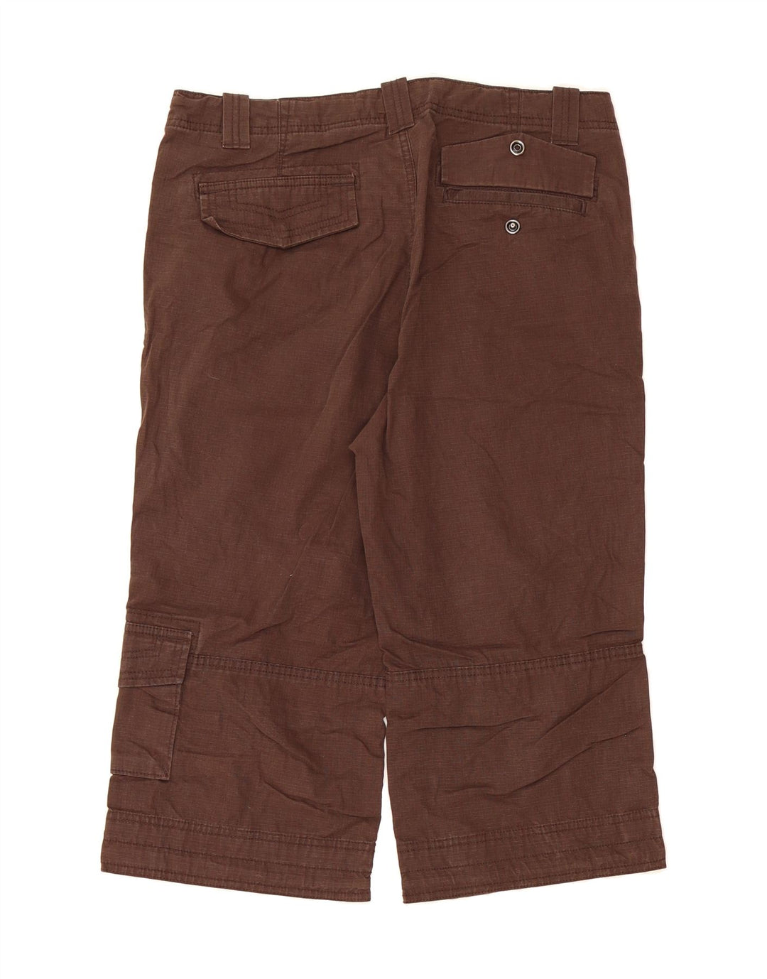 EDDIE BAUER Womens Cargo Trousers US 10 Large W32 L19 Brown Check Cotton Vintage Eddie Bauer and Second-Hand Eddie Bauer from Messina Hembry 
