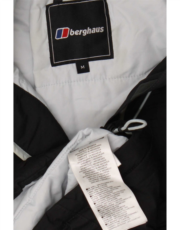 Berghaus Mens Hooded Windbreaker Jacket UK 38 Medium Black Polyamide